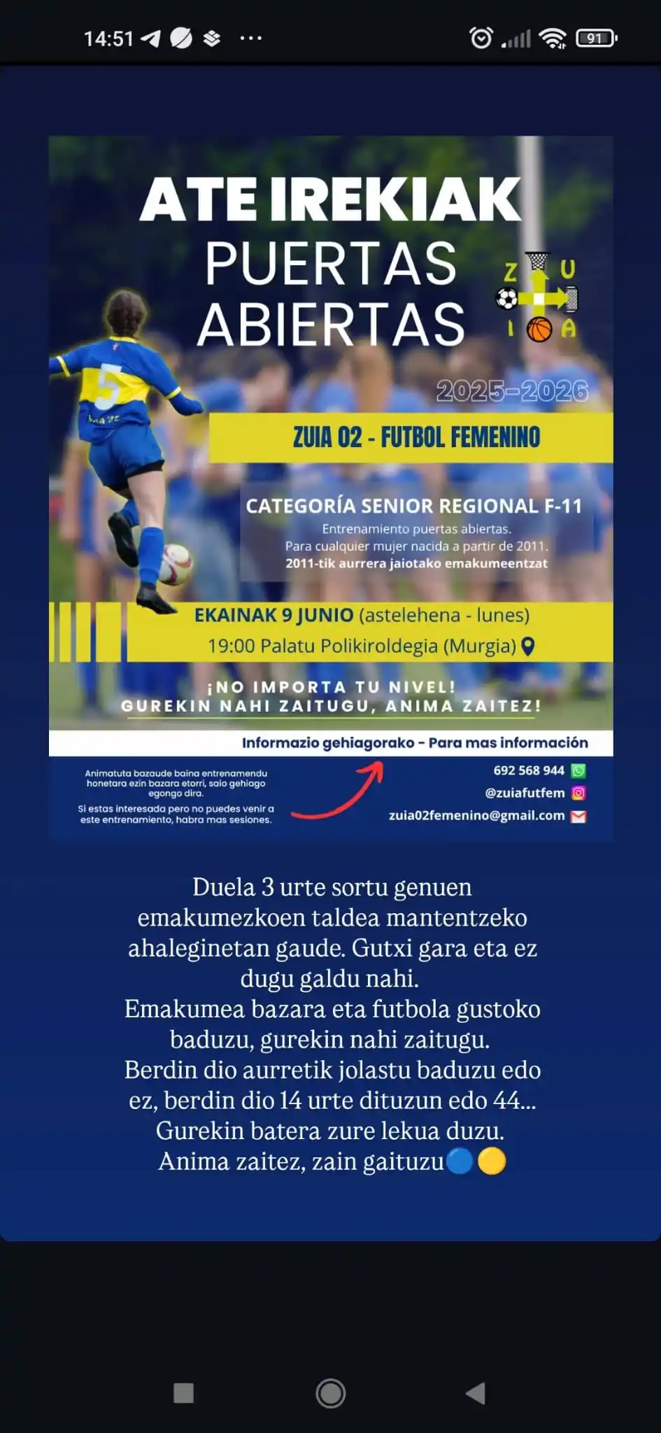 Urkabustaiz  post