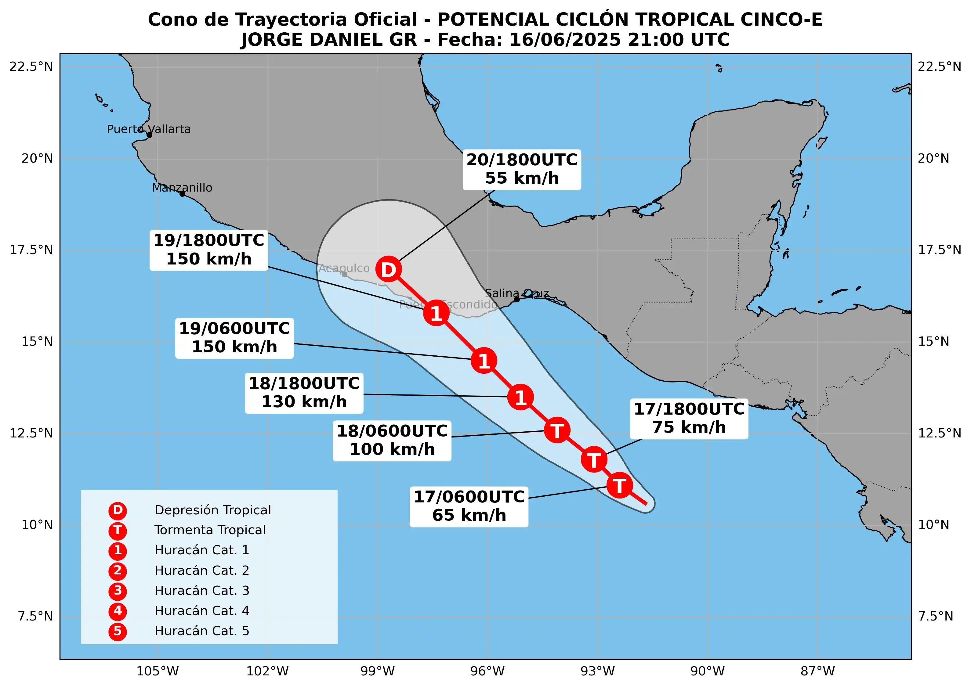 Image from MeteoInfo: 📍🌀La perturbación tropical previamente identificada como Invest 94E ...