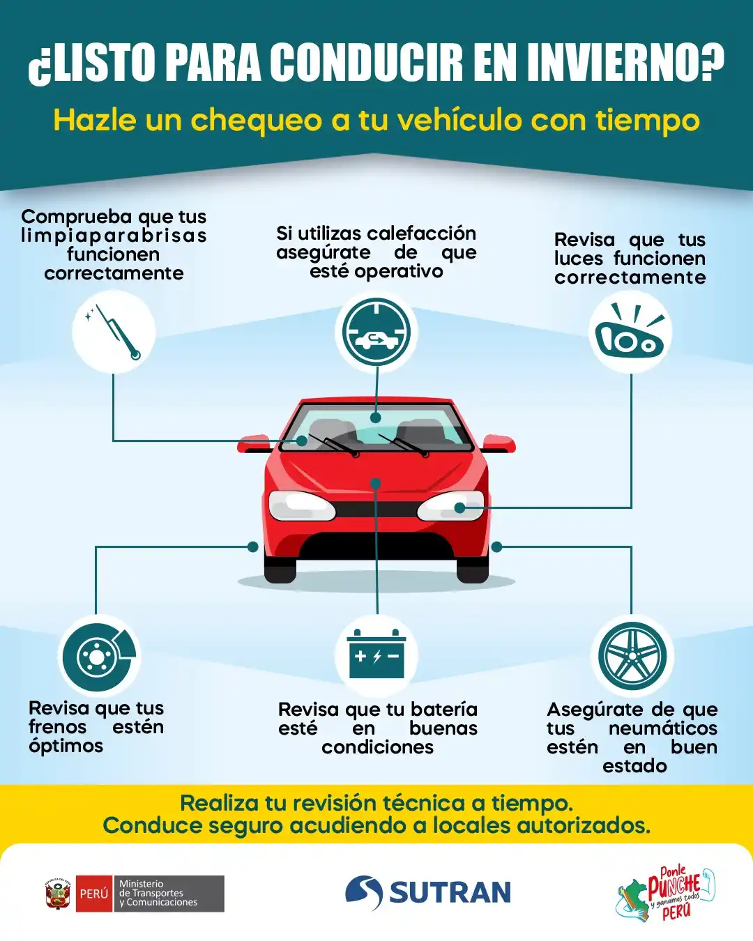 Image from Sutran Perú: 🚗❄️¡La prevención salva vidas! Las bajas temperaturas, la neblina y l...