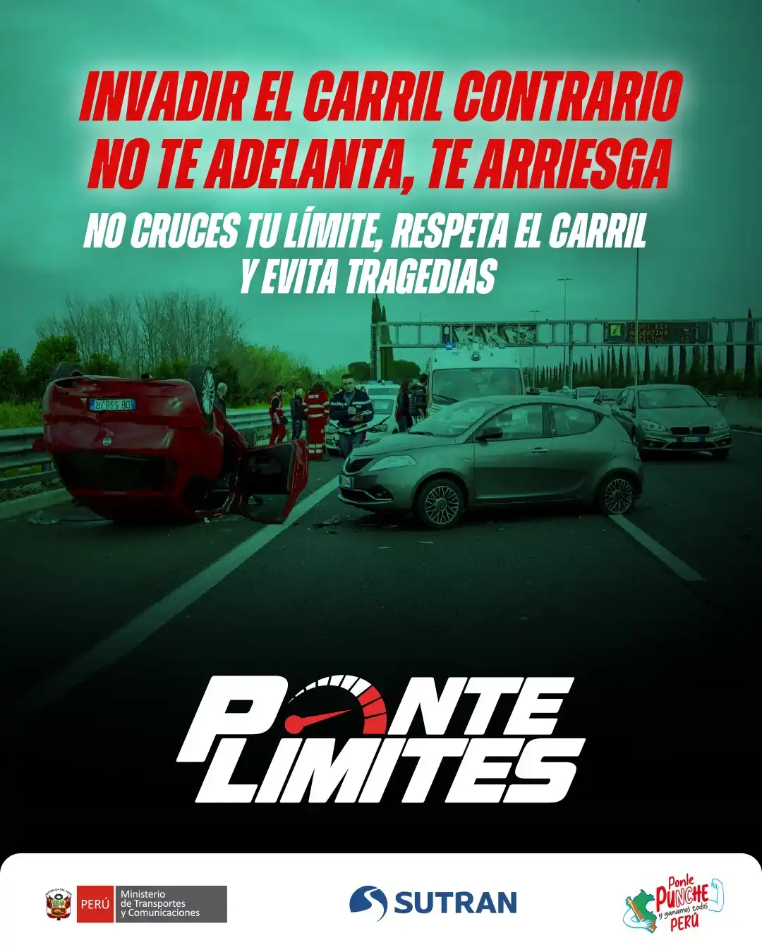 Image from Sutran Perú: ⚠️ ¡La prisa no vale una vida! Conducir a exceso de velocidad reduce t...