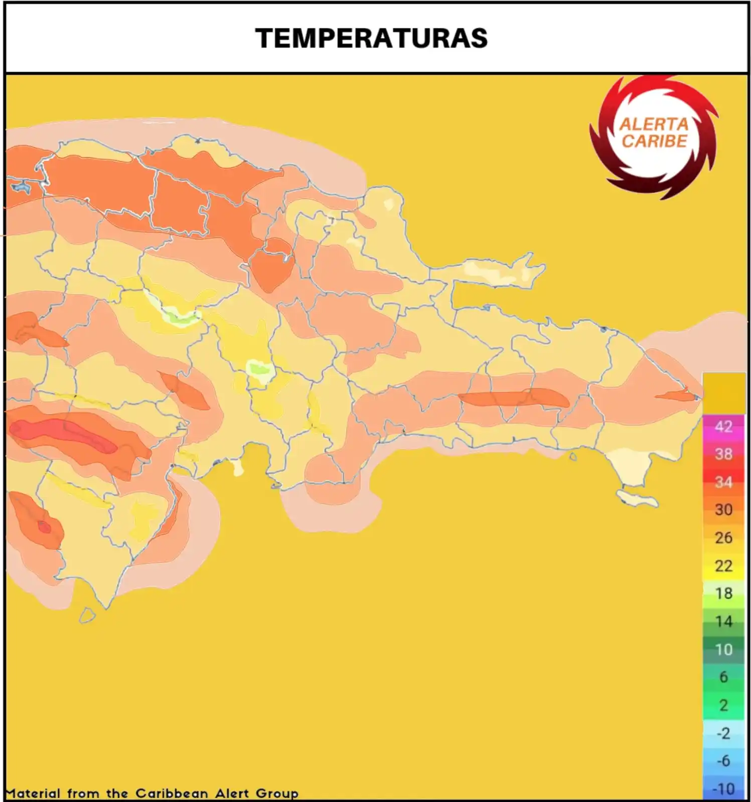 Image from Alerta Caribe 🌪️🚨🌩️: *La sensación térmica estará elevada en el día de hoy, gracias a la ra...