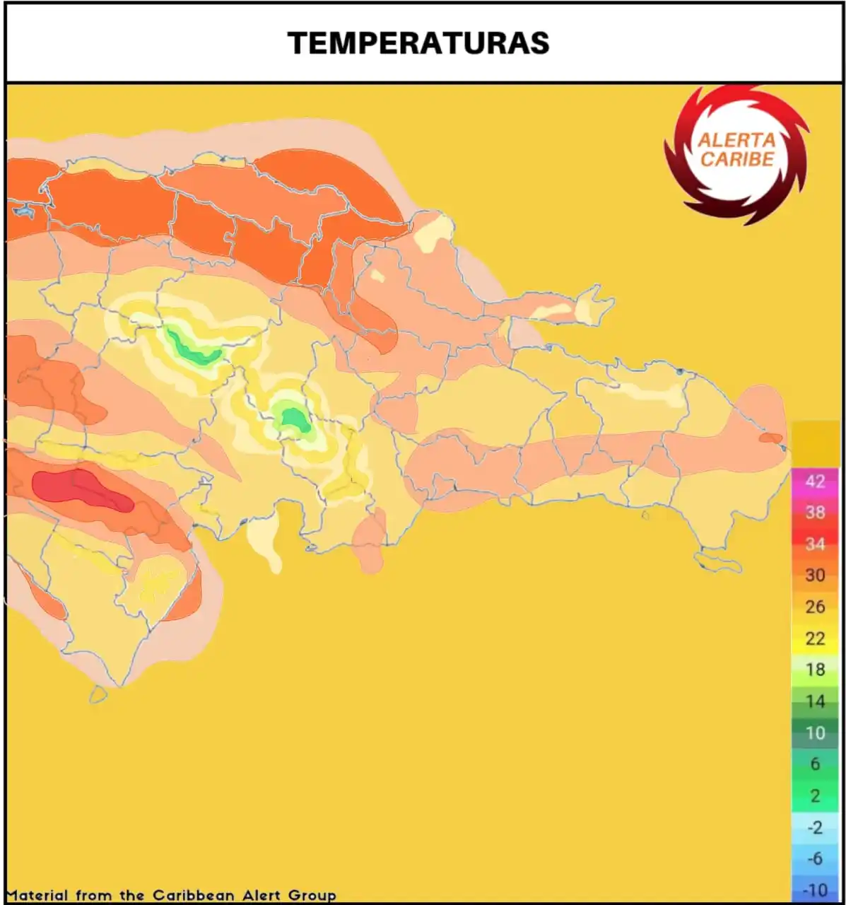 Image from Alerta Caribe 🌪️🚨🌩️: *La sensación térmica estará muy elevada como ha estado en estos días,...