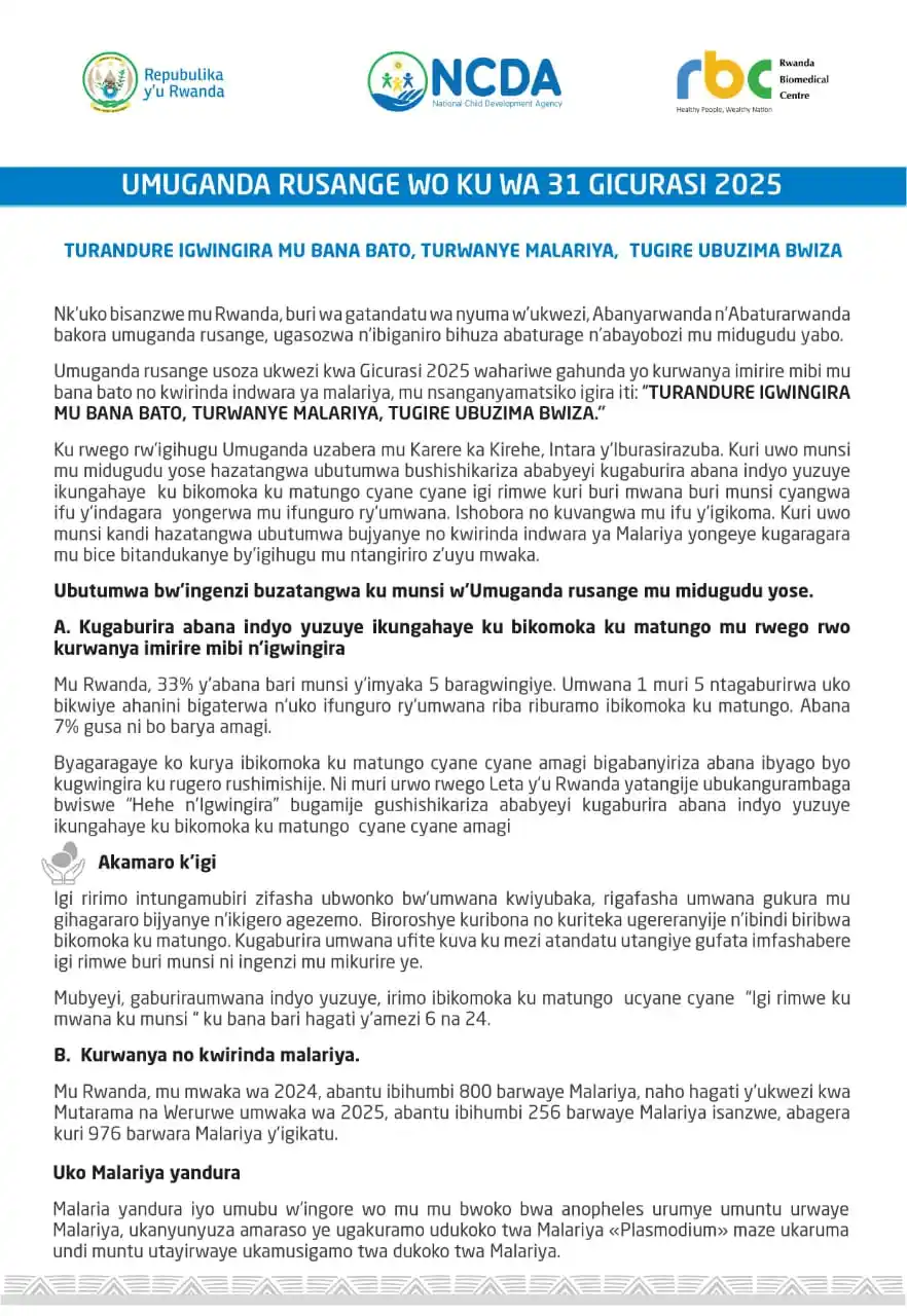 Image from Rwanda Biomedical Centre: 📢Menya ibikubiye mu butumwa bwo kurwanya <a class="text-blue-500 hove...