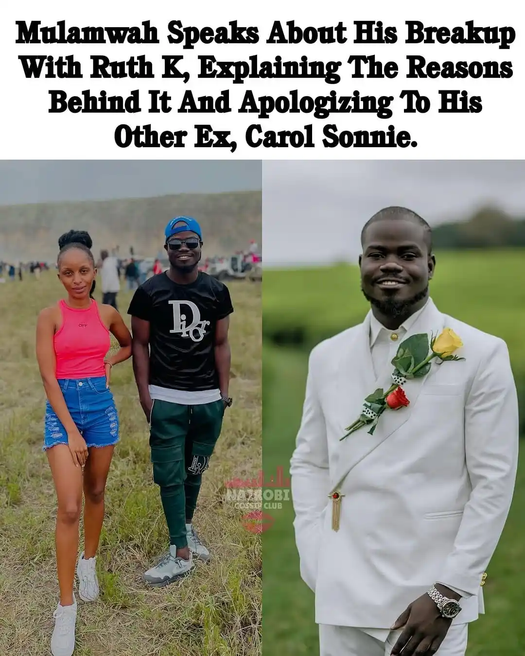 Image from NAIROBI GOSSIP CLUB 💯: Mulamwah Speaks About His Breakup With Ruth K, Explaining The Reasons ...