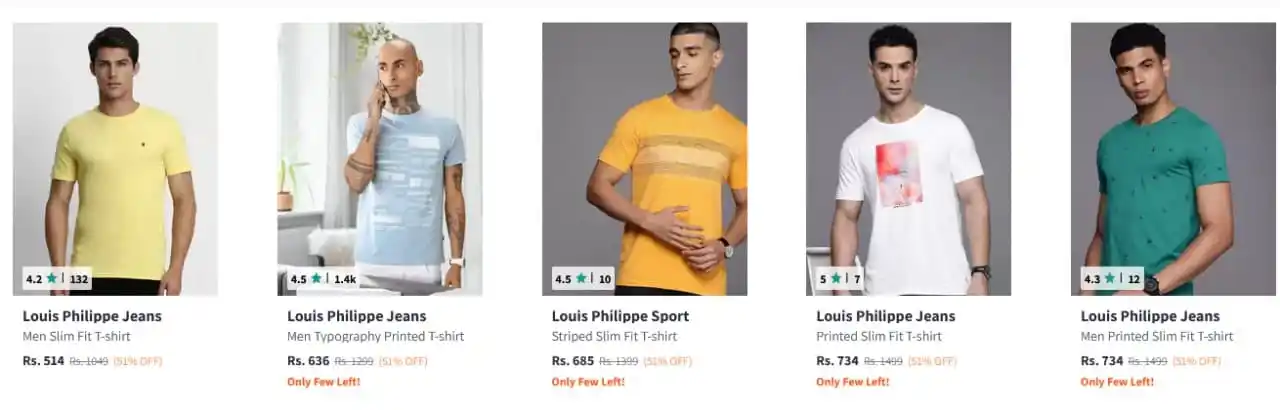 Image from Loot Deals AK™: Myntra : Flat 50-55% Off On Louis Philippe Clothing.  Tshirts : https:...