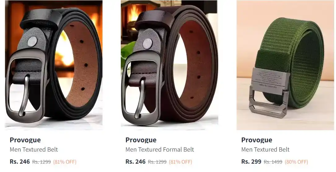 Image from Loot Deals AK™: Myntra | Men Slider Buckle Belts Starting @ just ₹ 246  Link : https:/...
