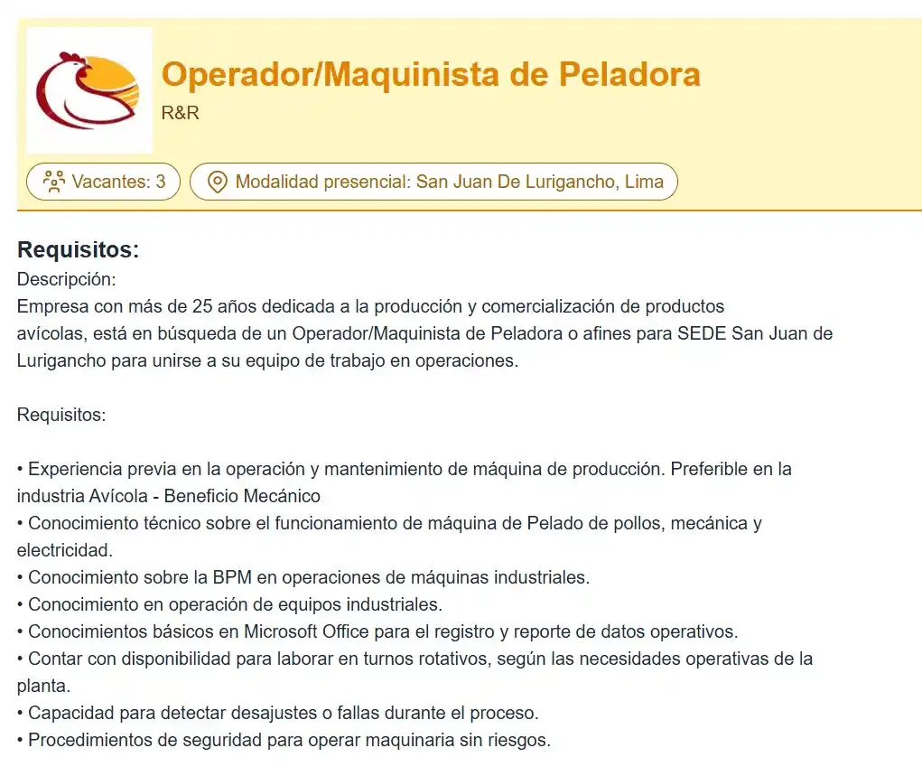 Image from Convocatorias de Trabajo 🇵🇪: 🌟𝗡𝘂𝗲𝘃𝗮 𝗼𝗽𝗼𝗿𝘁𝘂𝗻𝗶𝗱𝗮𝗱 𝗹𝗮𝗯𝗼𝗿𝗮𝗹 - SECTOR PRIVADO🌟 ...