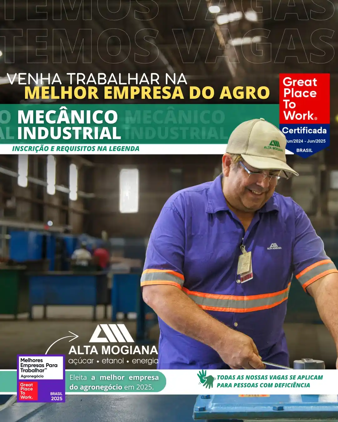 Usina Alta Mogiana - Vagas post