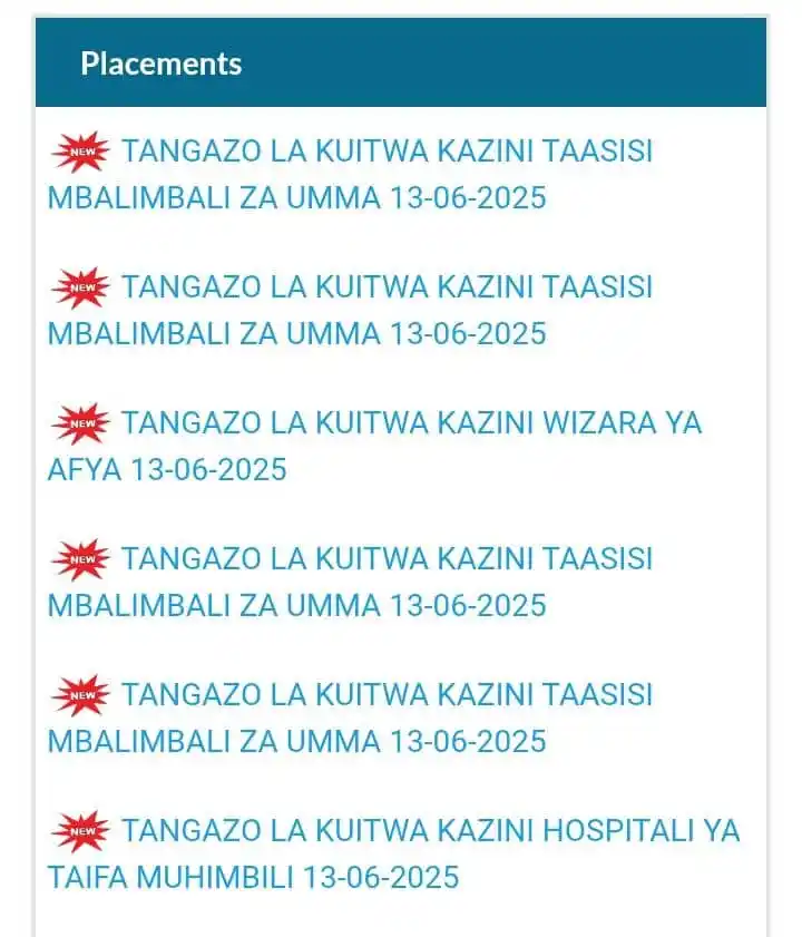 Ajiraportal TZ-PSRS post