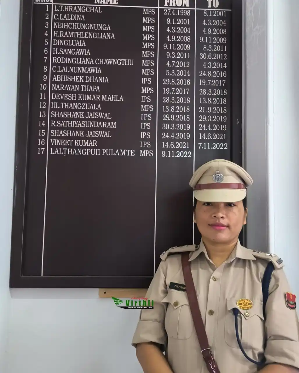 Image from TUIṬHAPHAI Chanchinthar: *Pi Lalṭhangpui Pulamte, MPS chu JAG/SP a inthawk Selection Grade ah a...