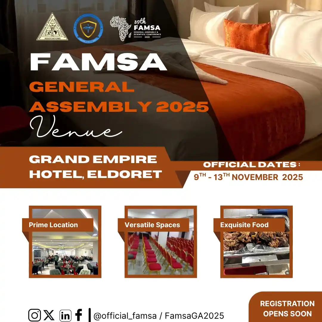 Image from Federation of African Medical Students' Associations (FAMSA): Préparez-vous !! 🥳✨ Nous sommes ravis de vous dévoiler le lieu offici...