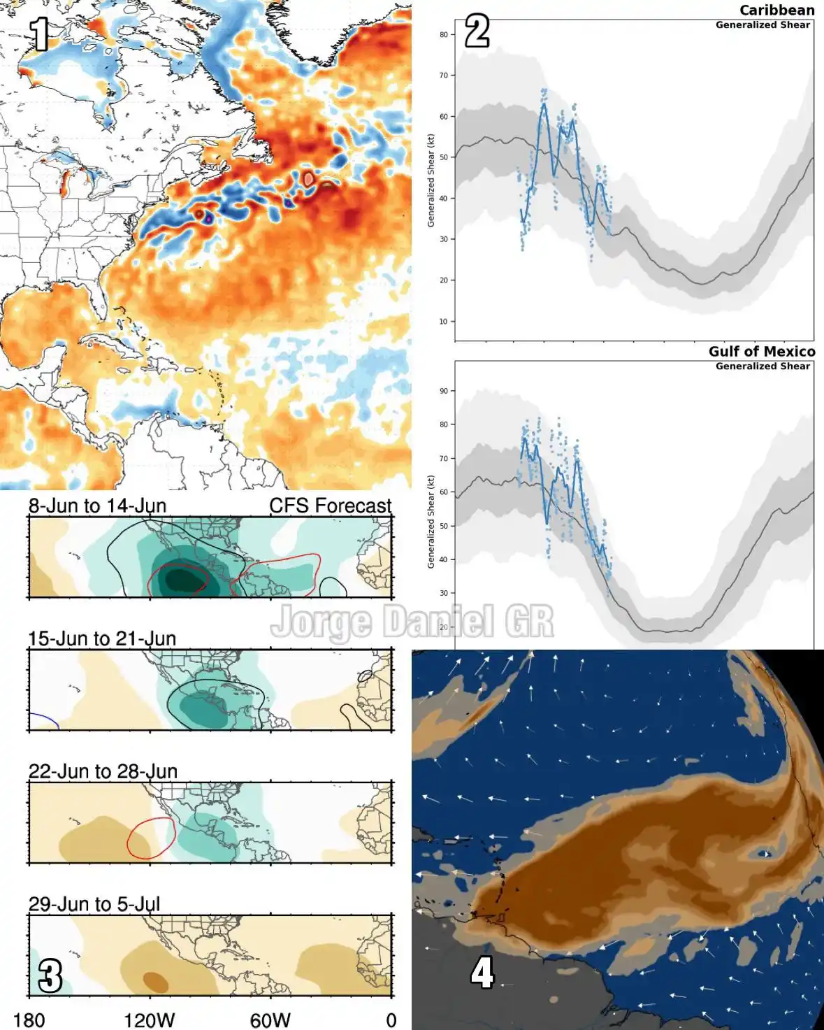 Image from MeteoInfo: 📌🌀 Se cierra la primera semana de junio sin actividad ciclónica en e...