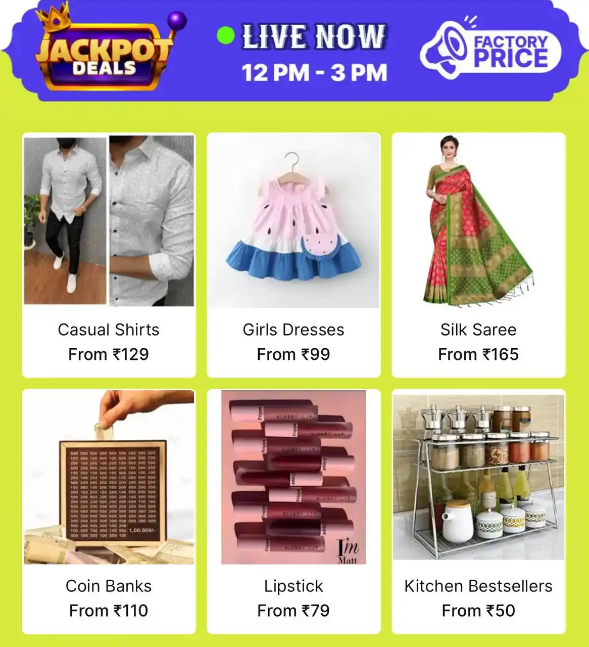 Image from Loot Deals AK™: SHOPSY Jackpot Deals Live   Kitchen Tools From ₹56 https://bitli.in/fl...