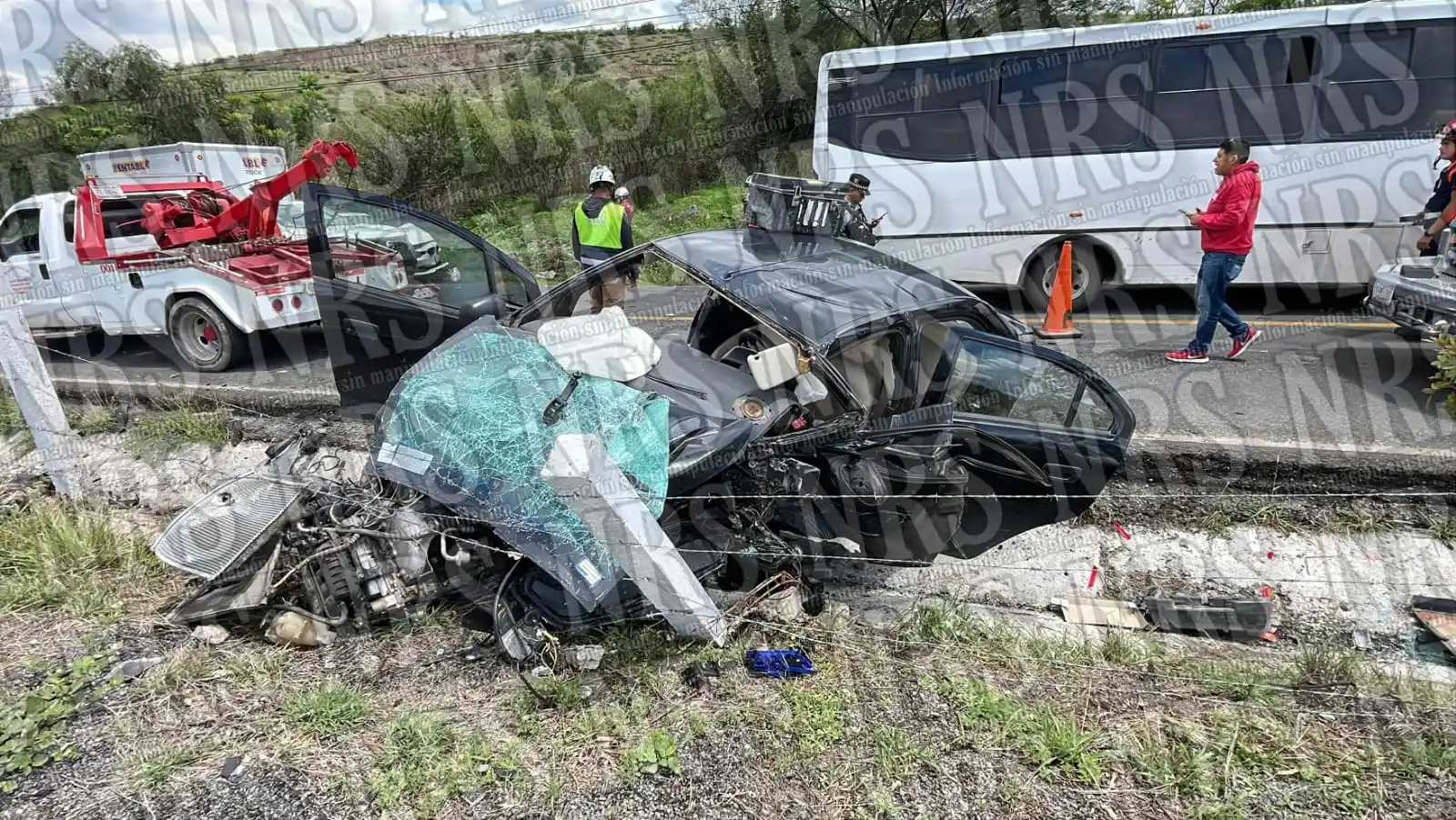 Image from NRS noticias: Sobre la carretera libre Silao a Guanajuato a la altura de la comunida...