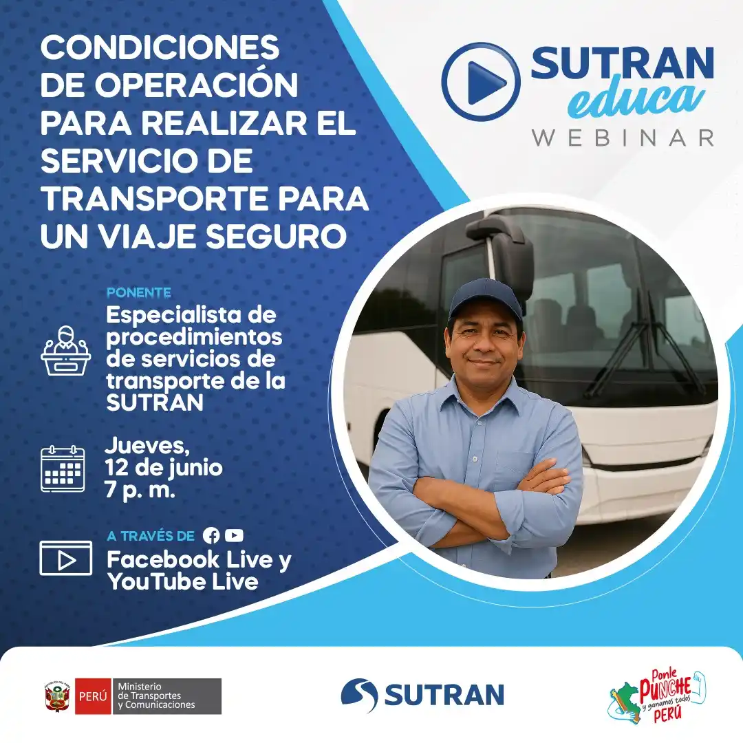 Image from Sutran Perú: 🎓<a class="text-blue-500 hover:underline cursor-pointer" href="/hasht...