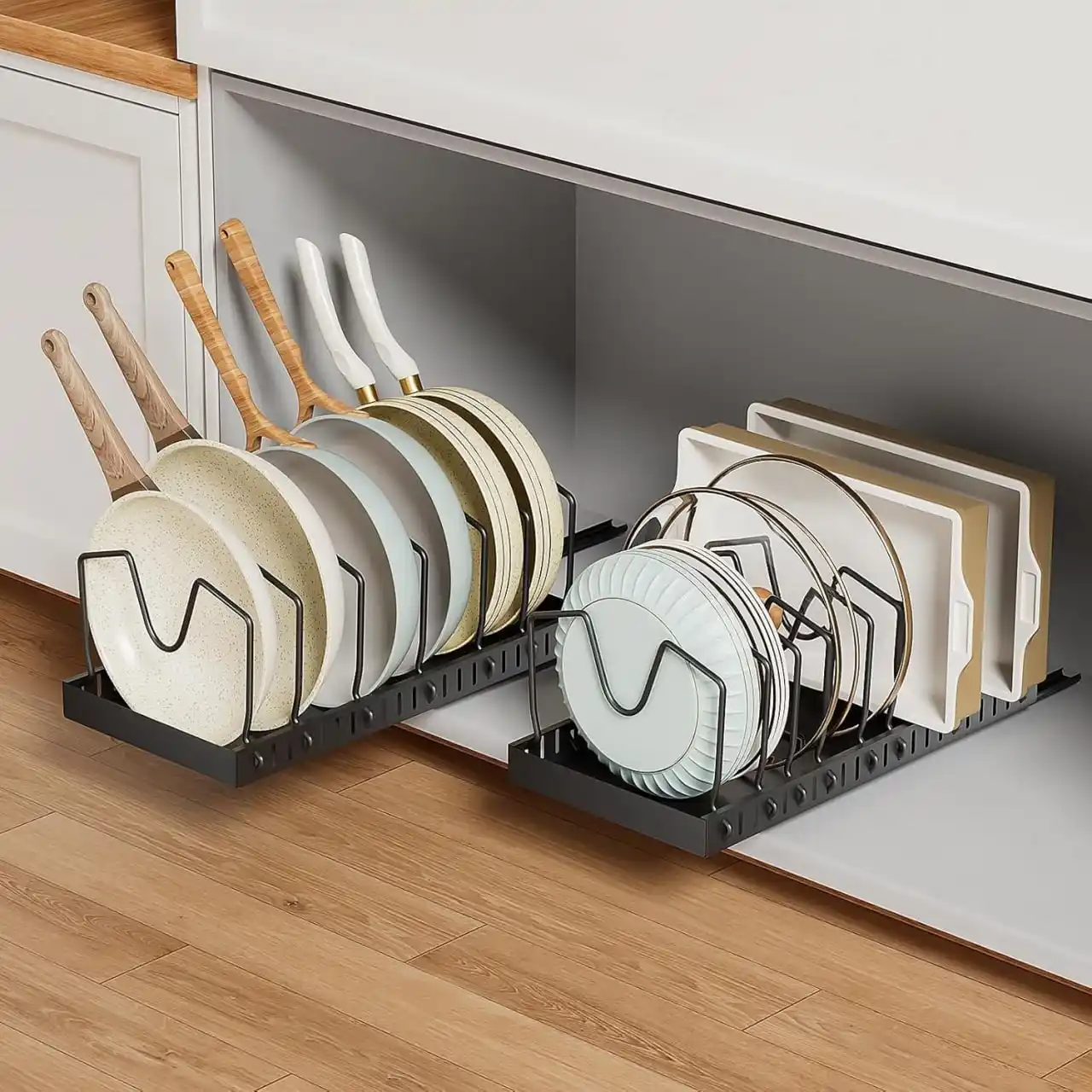 Image from Gleendy Torres Cupones & Ofertas: 🔥🔥(2-Pack) Pull-out Pots and Pans Organizer sólo $19.xx al agregar a...