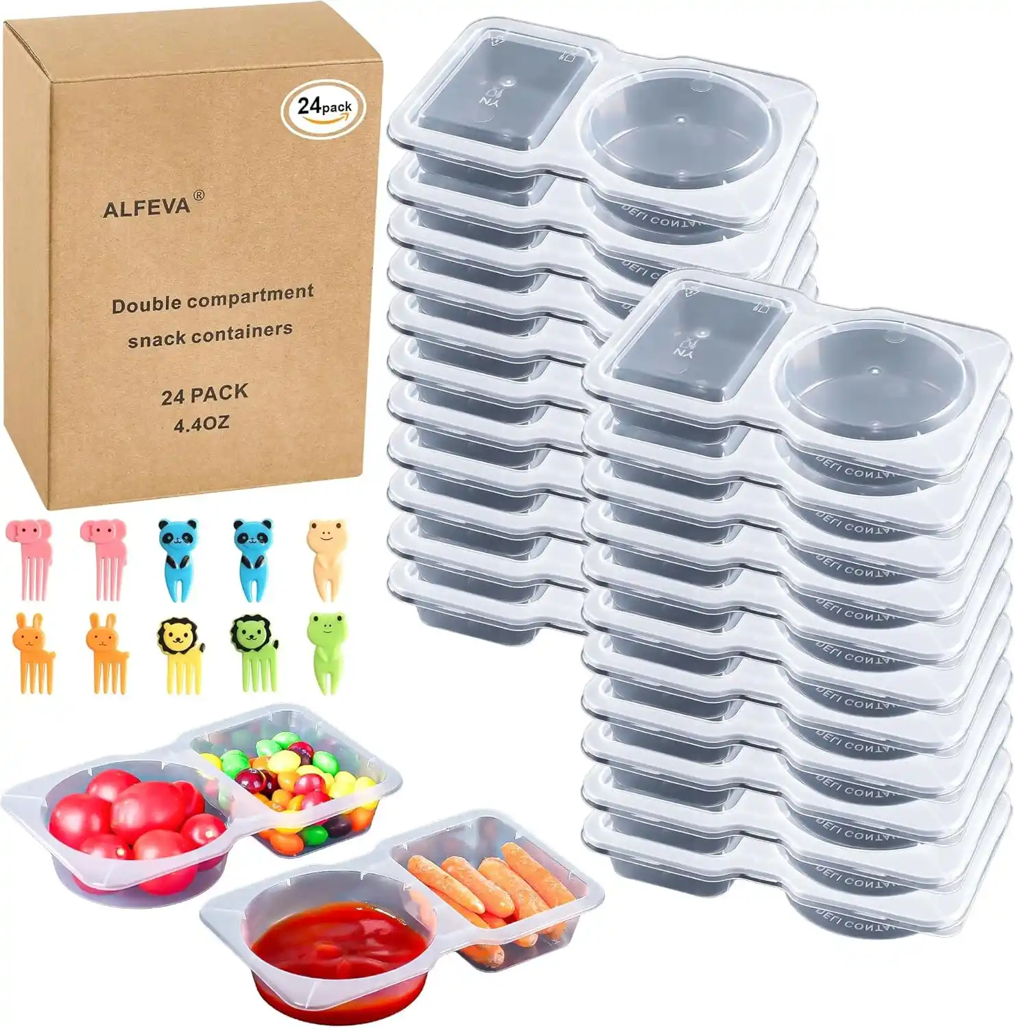 Image from Gleendy Torres Cupones & Ofertas: 🔥🔥24pcs Reusable Snack Containers with Lids bajó a $8.xx. No necesit...