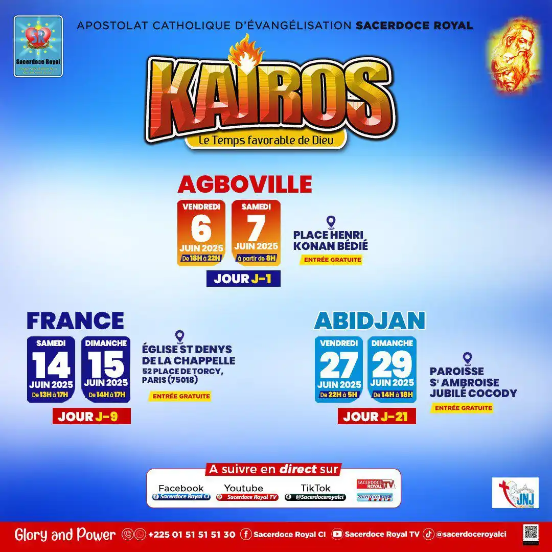 Image from Sacerdoce Royal: 📣 AGBOVILLE , demain, c’est le jour J ! Le ciel est déjà en ébull...