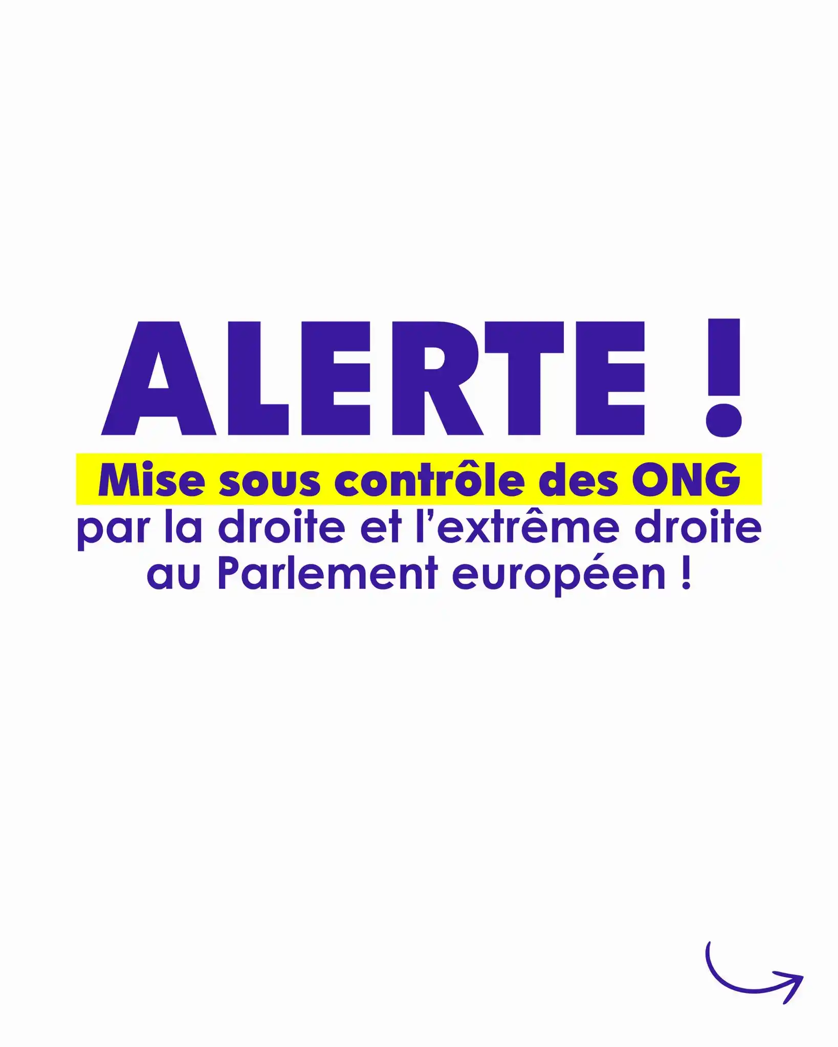 Image from Manon Aubry - Infos et Actus : 🚨Alerte🚨   Mise sous contrôle des ONG par la droite et l’extrême dro...