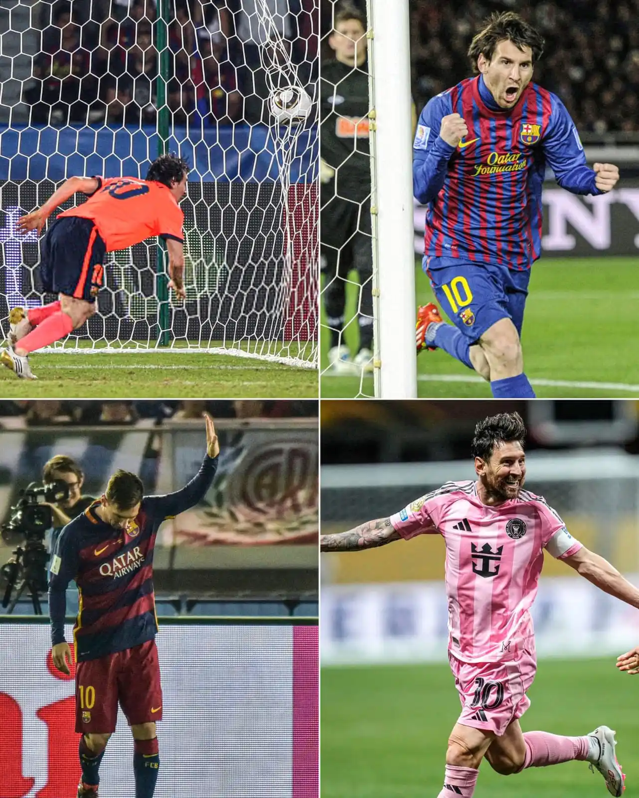 Image from AFA selection ⭐⭐⭐: 🇦🇷🔥 Lionel Messi is the player who has scored in the most Club Worl...