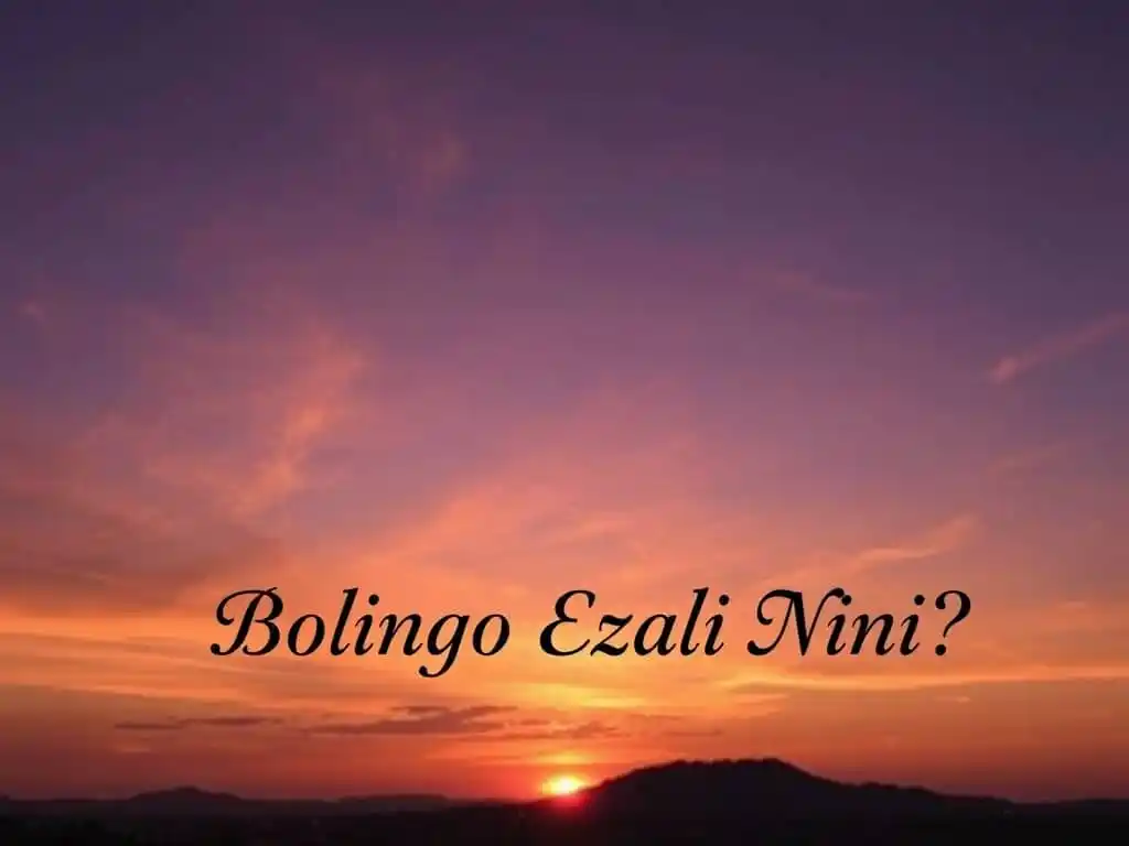 Image from PLANÈTE UNIVERS AVEC JS: *"Bolingo ezali bosembo na kati ya bosembo te, bondeko na kati ya koba...