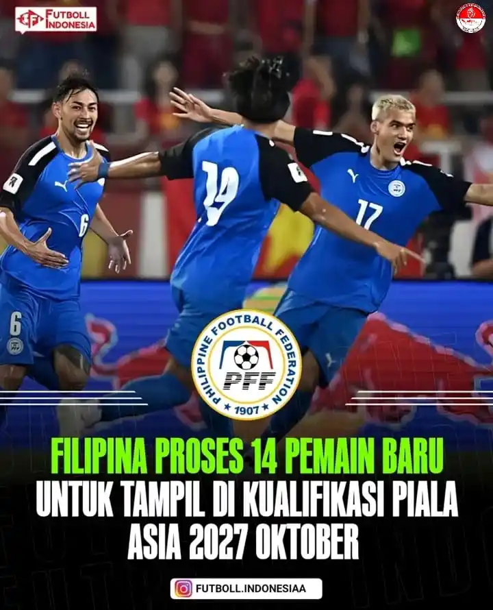 Image from 𝐒𝐋𝐈 | 𝐓𝐈𝐌𝐍𝐀𝐒 𝐃𝐀𝐘 ❗❕: 🚨BREAKING: Filipina menambah 14 pemain diaspora untuk di targetkan be...