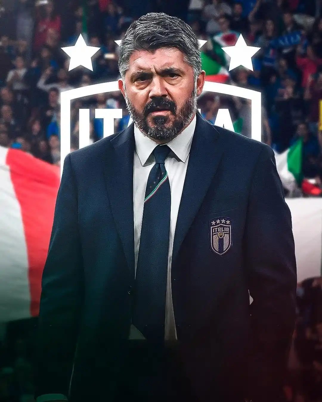 Image from Sportblits: 🚨 BREAKING: Gennaro Gattuso named Italy’s new head coach, replacing S...
