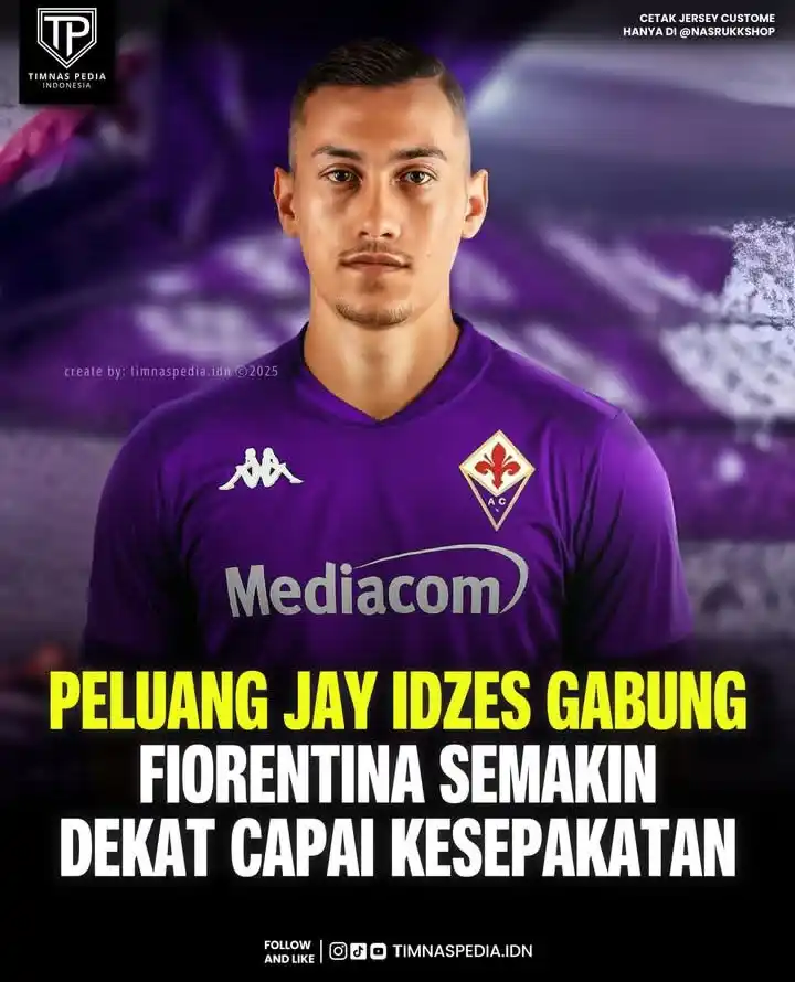 Image from 𝐒𝐋𝐈 | 𝐓𝐈𝐌𝐍𝐀𝐒 𝐃𝐀𝐘 ❗❕: 🚨BREAKING: Peluang Jay Idzes bergabung dengan Fiorentina semakin deka...