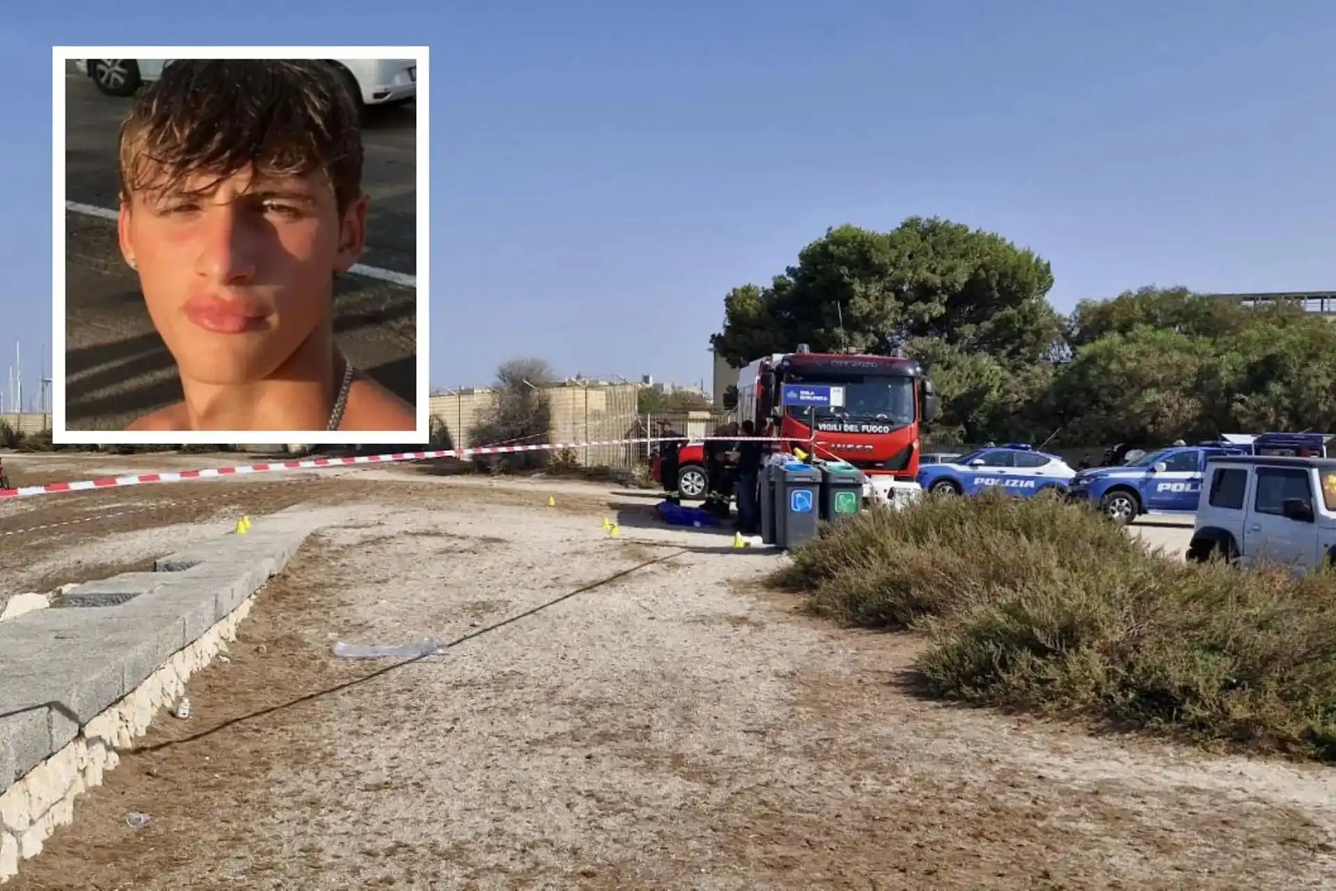 Image from L'Unione Sarda: *Cagliari, Mariano Olla è annegato dopo la festa in spiaggia: il risul...