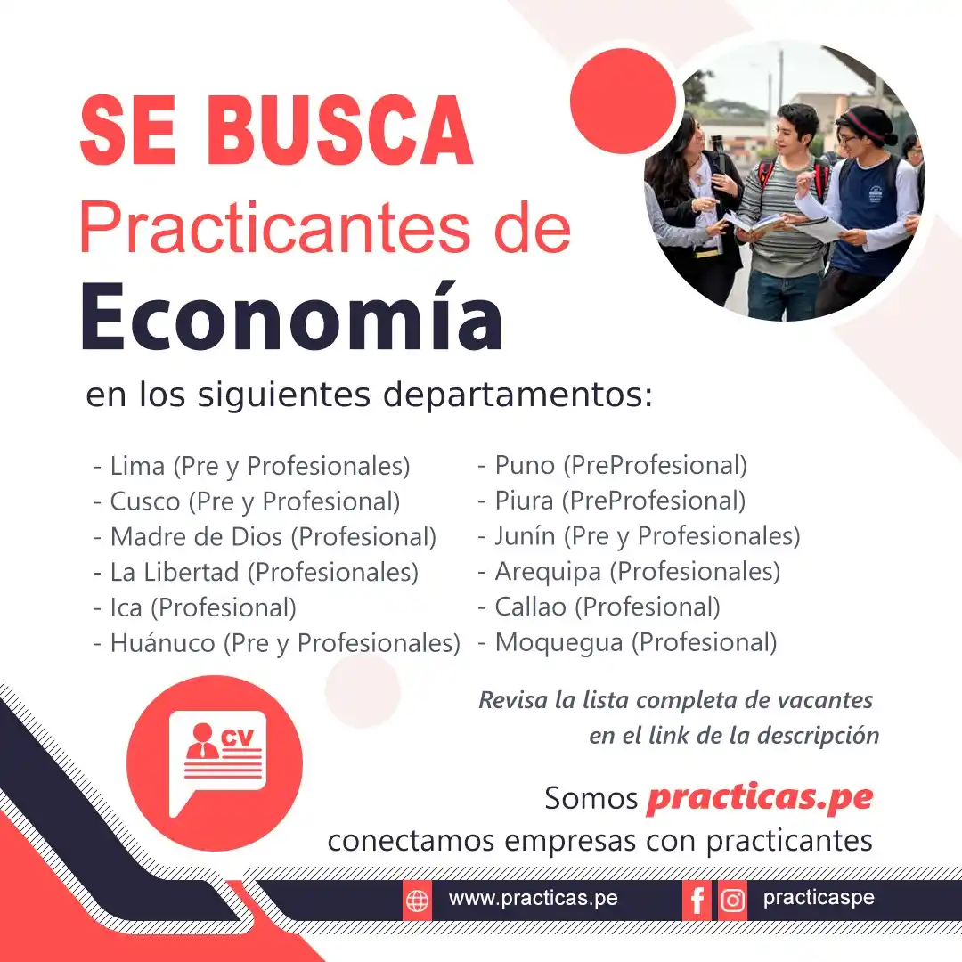 Image from Convocatorias Economía: 🎯 Convocatorias para realizar prácticas para la carrera de Economía M...