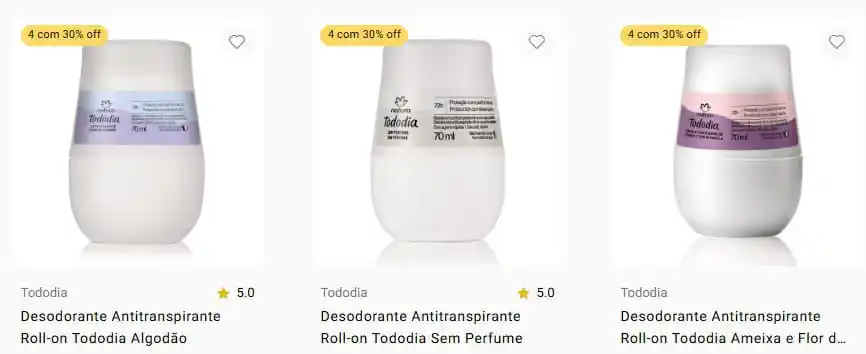 Image from Promoções e Cupons | Natura&Avon 🧡 @promoloucas: ✨Desodorantes Antitranspirante Roll-on Tododia por R$17,79 🥳  ⚠️ adic...