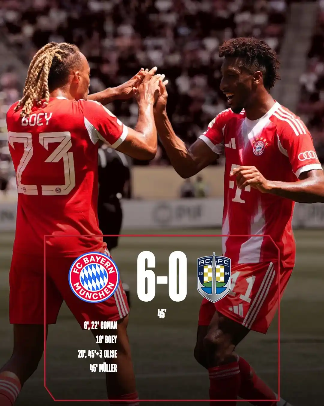 Image from Football News: Deutliche Führung zur Pause! ⏯️💪  🌎 45'+4 | <a class="text-blue-500 ...