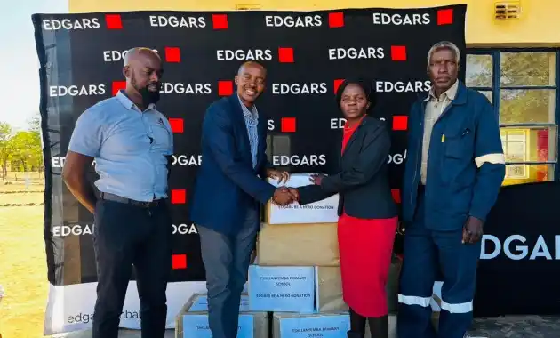 Image from Chronicle Zimbabwe: *Edgars Stores empowers Tshelanyemba Primary School with US$3,000 spor...
