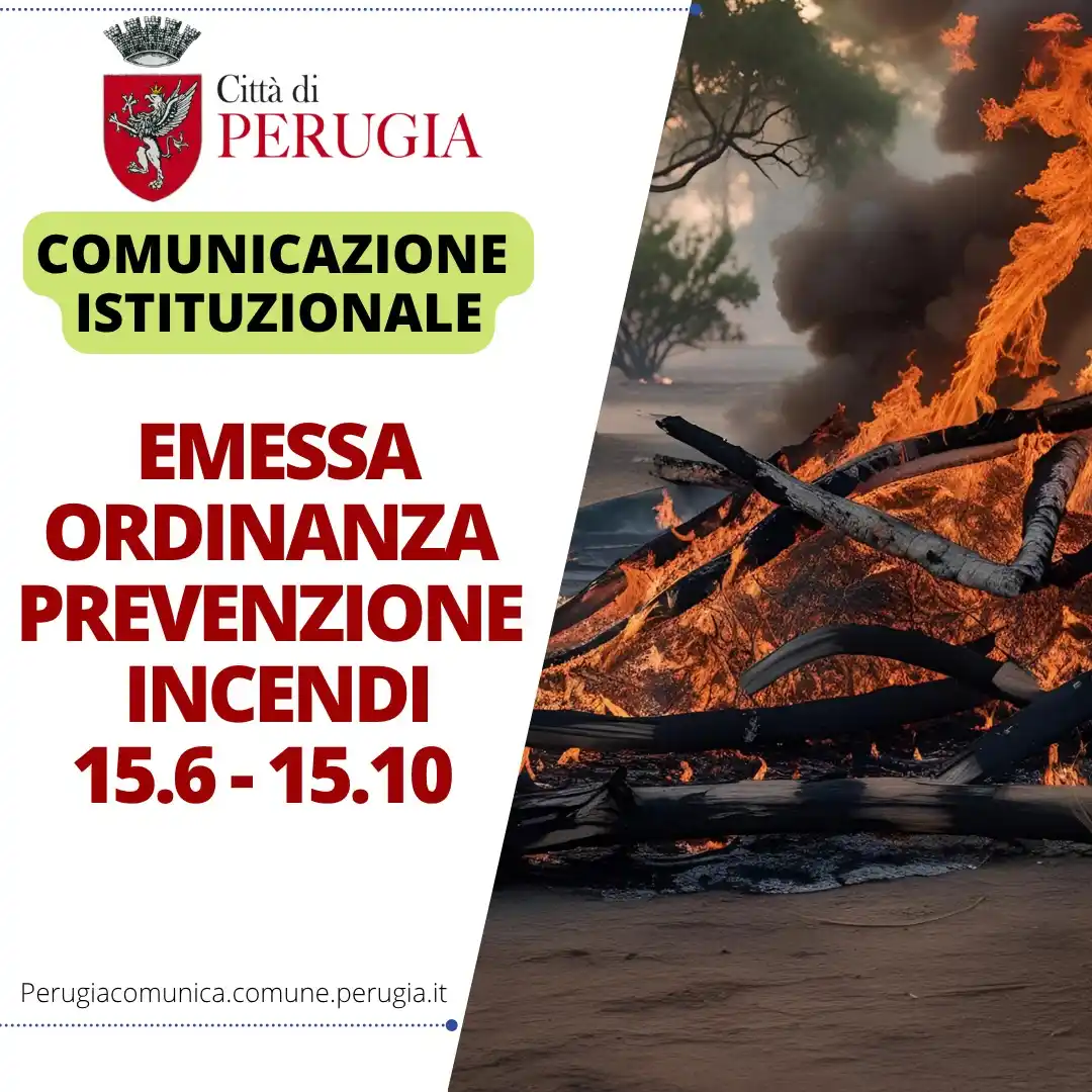 Image from Comune di Perugia: ๐๐ฆ๐๐ฌ๐ฌ๐ ๐ฅ'๐จ๐ซ๐๐ข๐ง๐๐ง๐ณ๐ ๐ฉ๐ซ๐๐ฏ๐๐ง๐ณ๐ข๐จ๐ง๐ ๐ข๐ง๐๐๐ง๐...