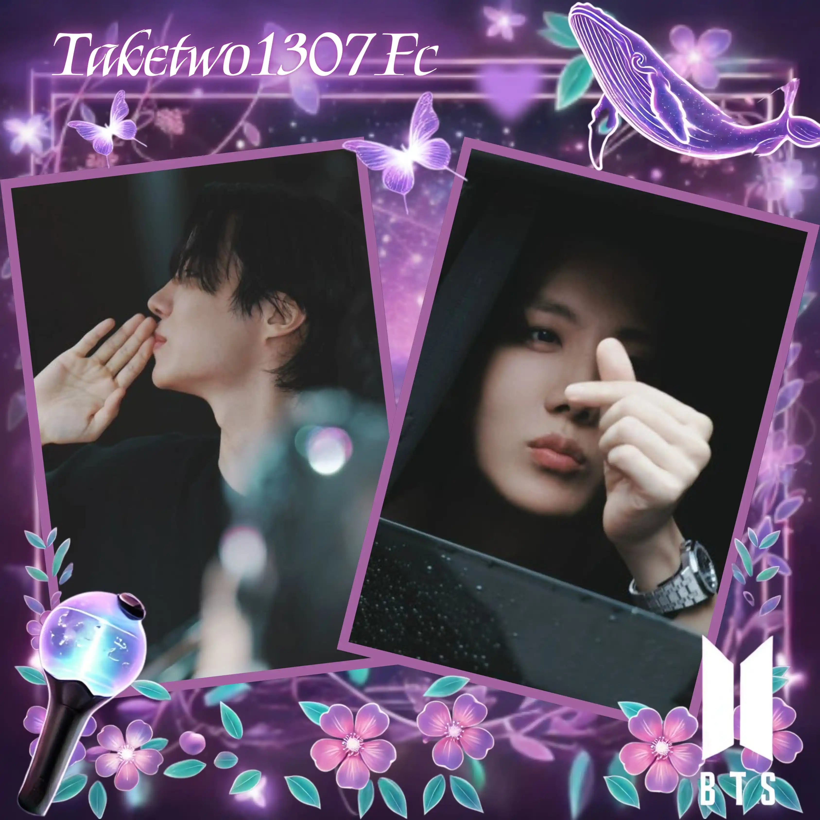 Image from ✧*･𝑻𝑨𝑲𝑬 𝑻𝑾𝑶 𝑭𝑨𝑵𝑺 𝑪𝑳𝑼𝑩 ✅ ﾟ*✭˚･ﾟ✧: 📸🎥 fotos del momento en que Hobi salia de la pregrabación para Music...