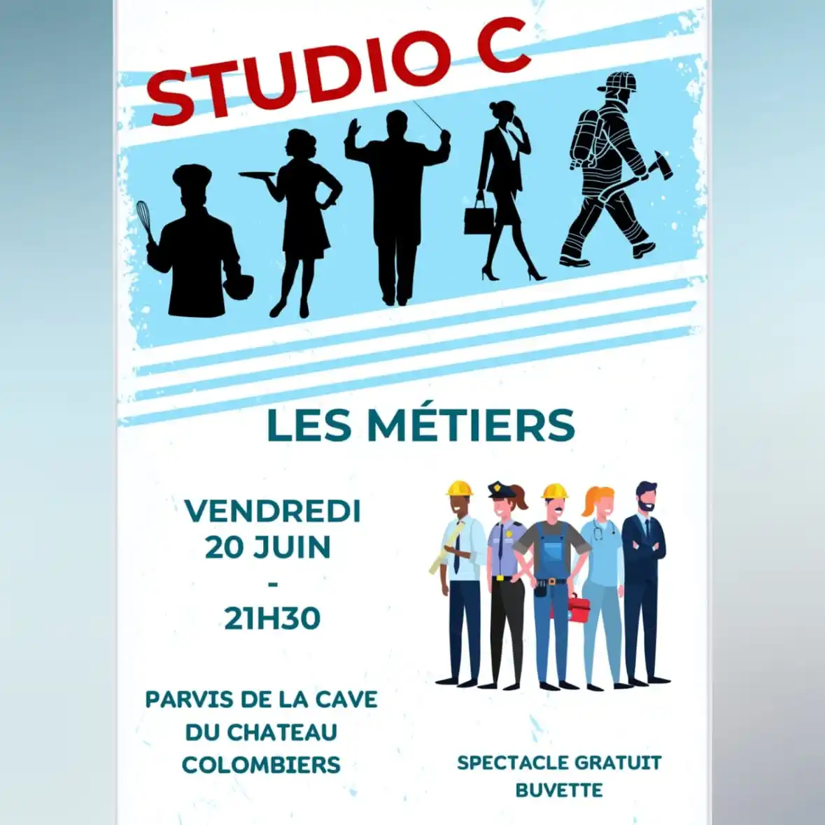 Image from Ville de Colombiers: Gala "Studio C" 2025 🌟 ➡️ RDV VENDREDI 20 JUIN À 21H30 📍 PARVIS DE ...
