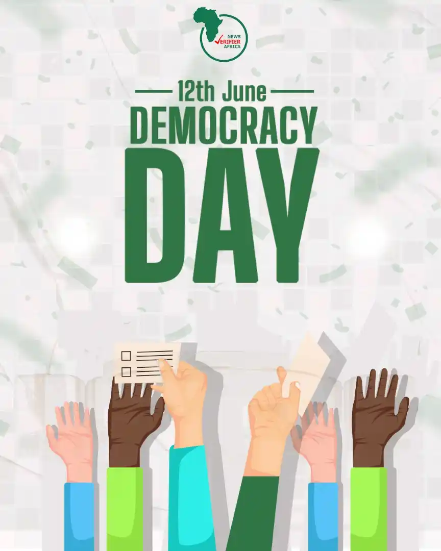 Image from News Verifier Africa: Happy Democracy Day, Nigeria! Today, we celebrate the strength of our...