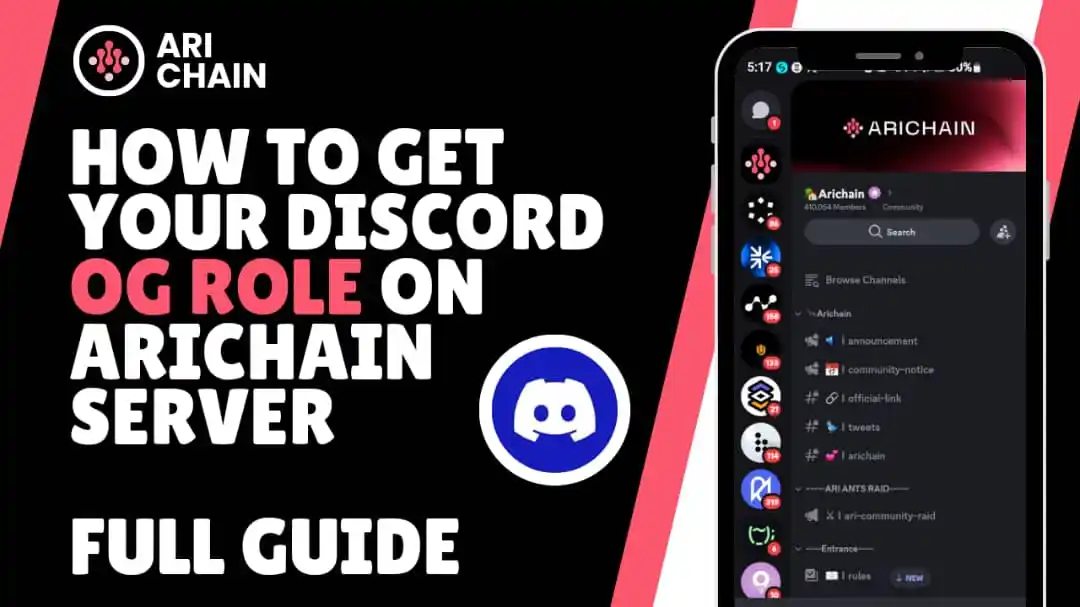 Image from CryptoFort Community: *How To Get AriChain Discord OG Role | How To Get Discord OG Role On A...