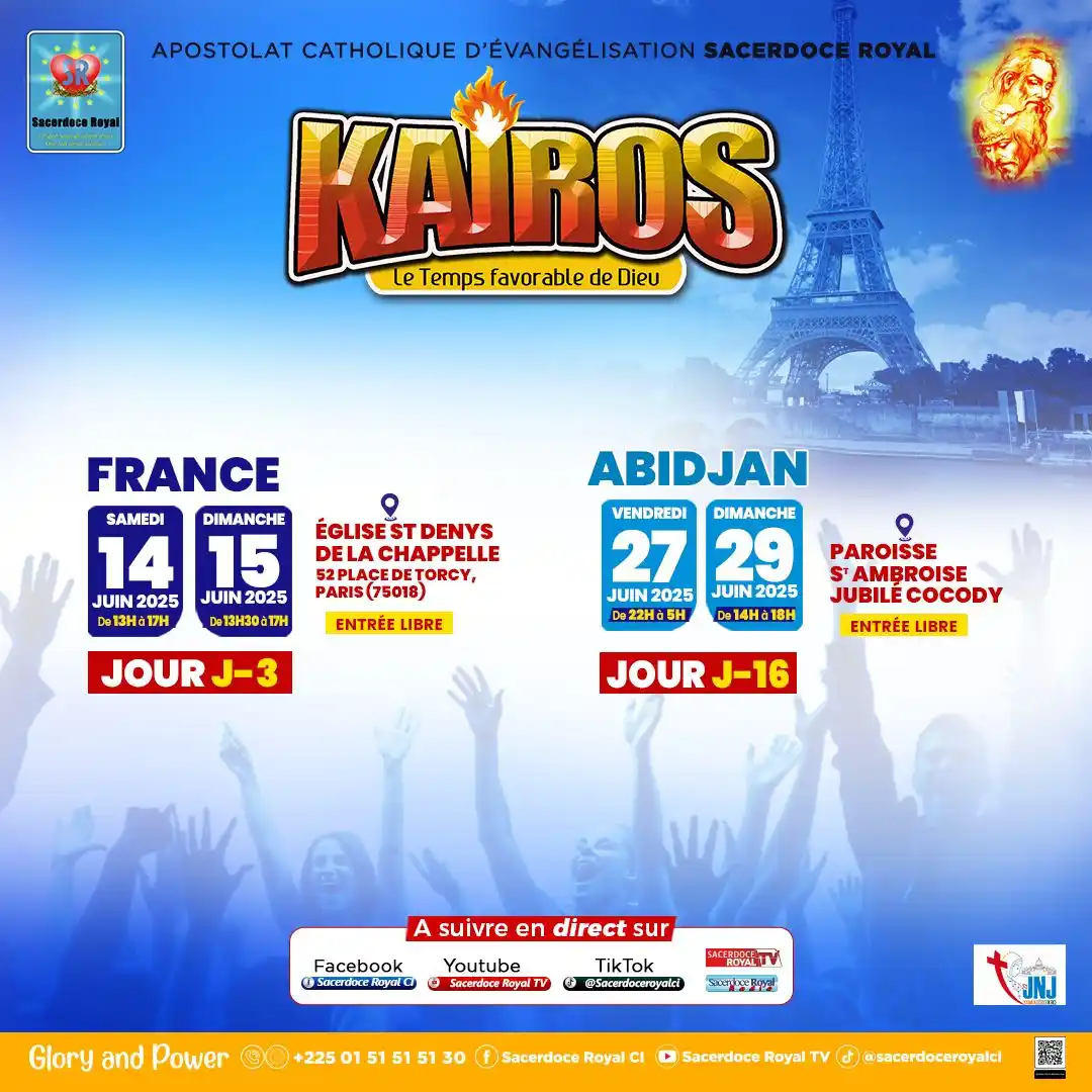 Image from Sacerdoce Royal: 🎯 J-3 avant KAIROS France !  📍 Prépare ton cœur, pour le moment déci...