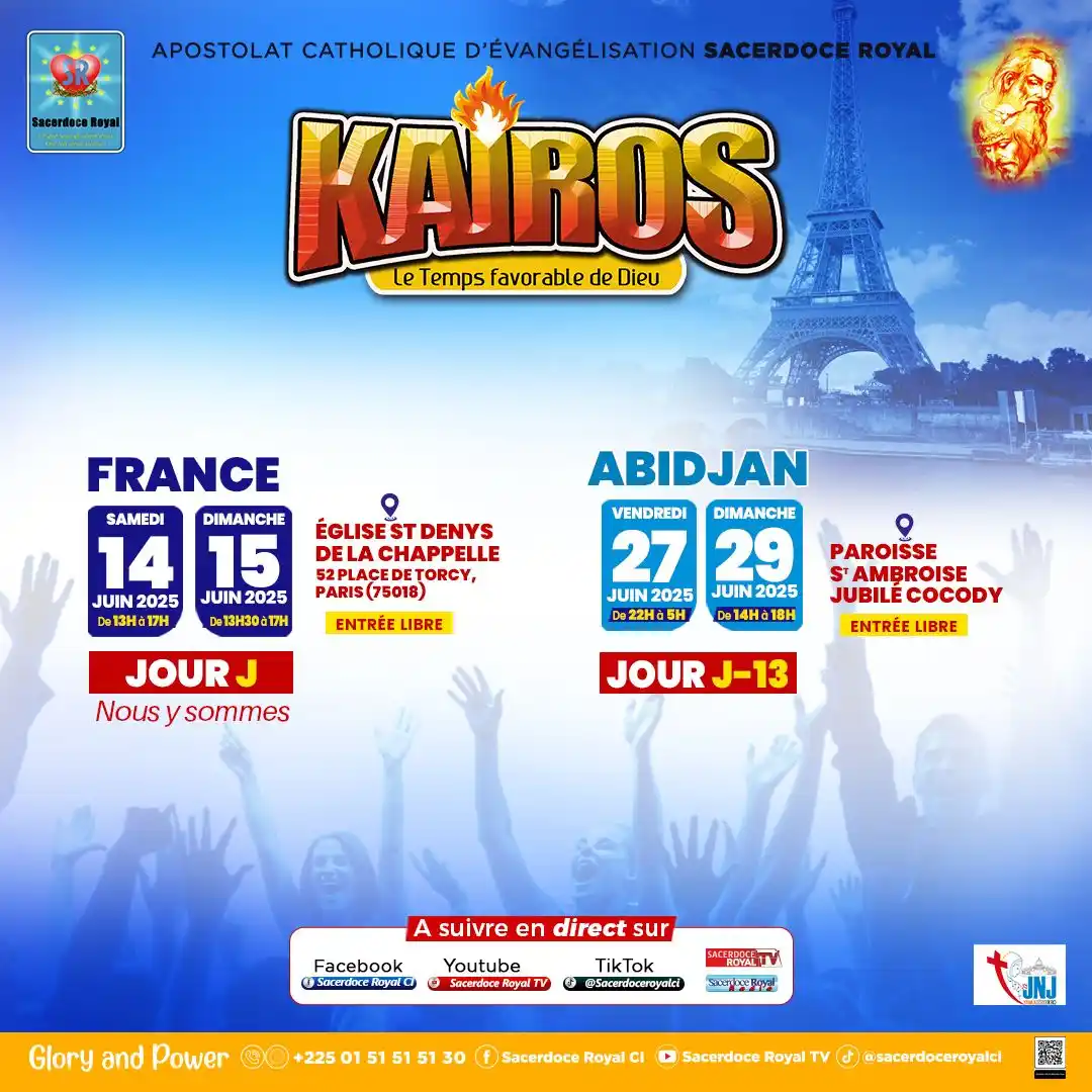 Image from Sacerdoce Royal: ⏳ Jour J – KAIROS France nous y sommes  ! 🇫🇷🔥 Un rendez-vous divin ...