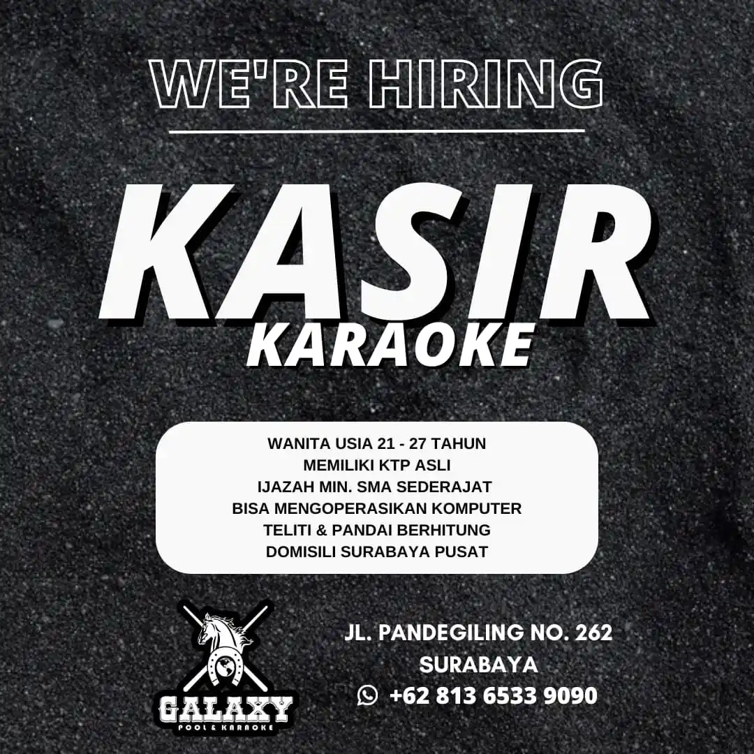 Image from Loker Surabaya Dan Sekitarnya: kasir pandegiling sby...