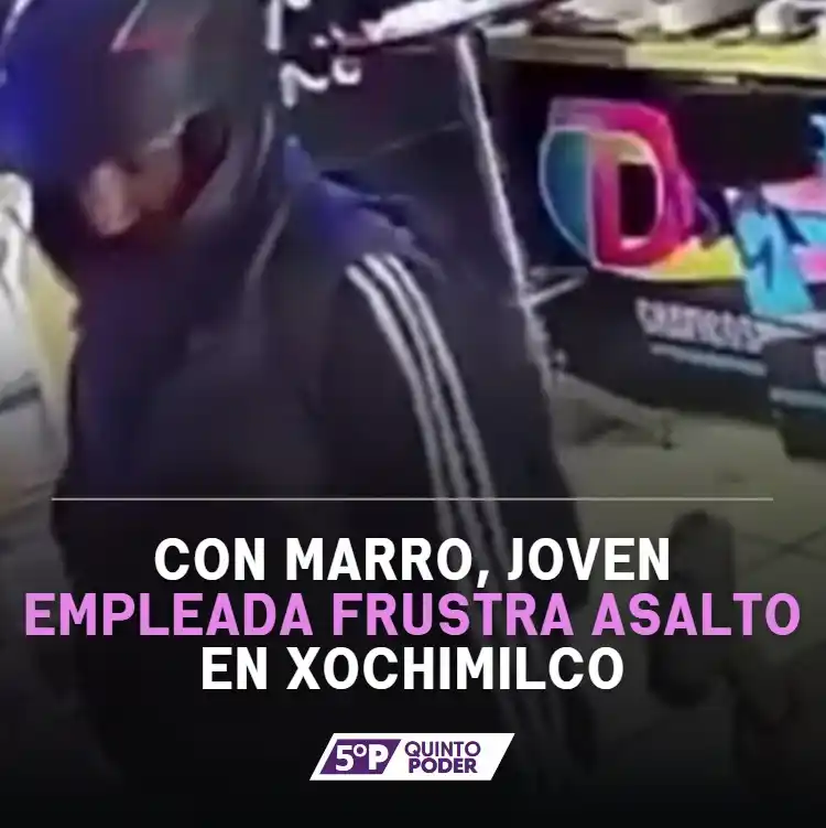 Image from Quinto Poder: La joven enfrentó al ladrón con firmeza y lo obligó a huir del local s...
