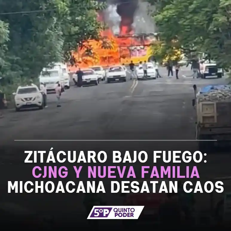 Image from Quinto Poder: La violencia entre cárteles provocó balaceras, la suspensión de clases...