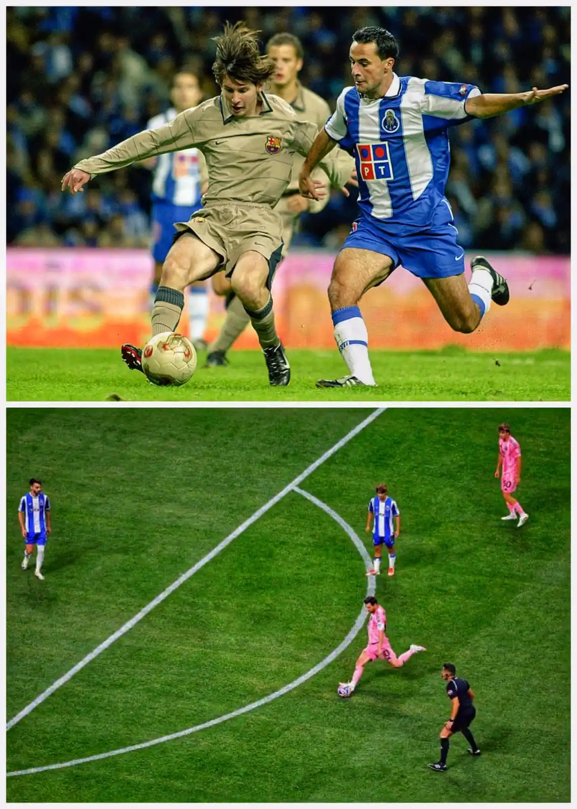 Image from AFA selection ⭐⭐⭐: 🐐 Lionel Andrés Messi vs FC Porto 🗓️ September 16, 2003 👕 16 year...