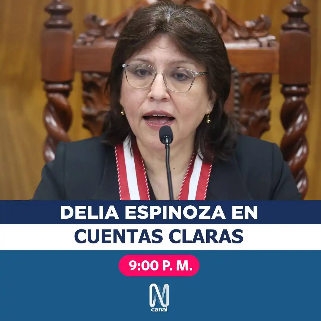 Image from Canal N: Omar Mariluz entrevistará, en exclusiva, a la Fiscal de la Nación, Del...