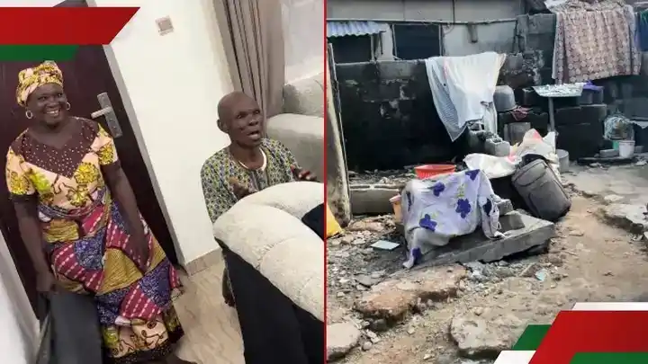 Image from TUKO.co.ke: ❤️Parents Kneel, Dance in Posh House After Their Daughter Moves Them f...
