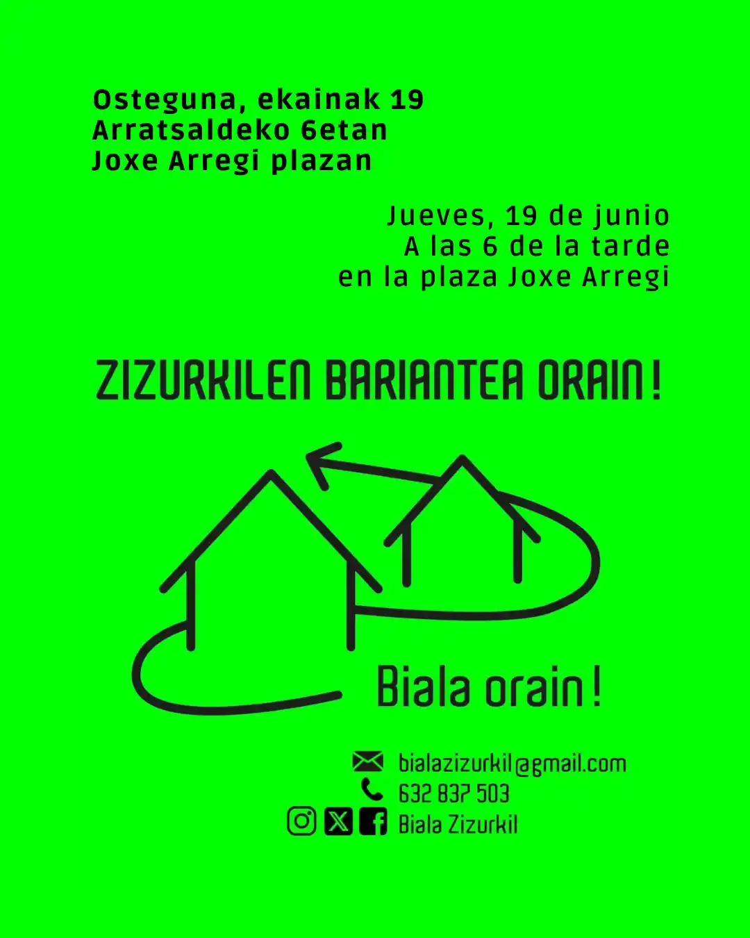 Image from Zizurkilgo Udala: 🟡 *SAIHESBIDEA: ZIZURKILDARRON BIDEA* Biala Orain plataformak elkarre...