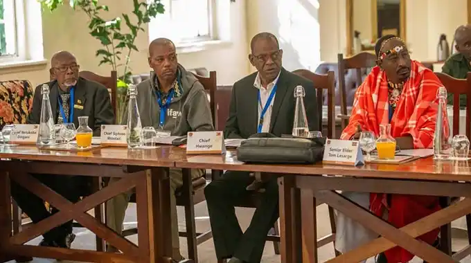 Image from Chronicle Zimbabwe: *Traditional leaders unite to champion wildlife coexistence* *Rutendo...