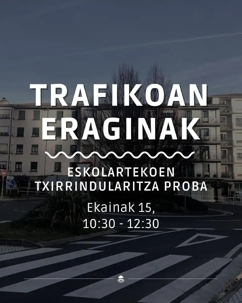 Image from Zizurkilgo Udala: 🚫🚗TRAFIKOAN ERAGINAK🚗 🚫 📢ESKOLARTEKOEN TXIRRINDULARTIZA PROBA ...