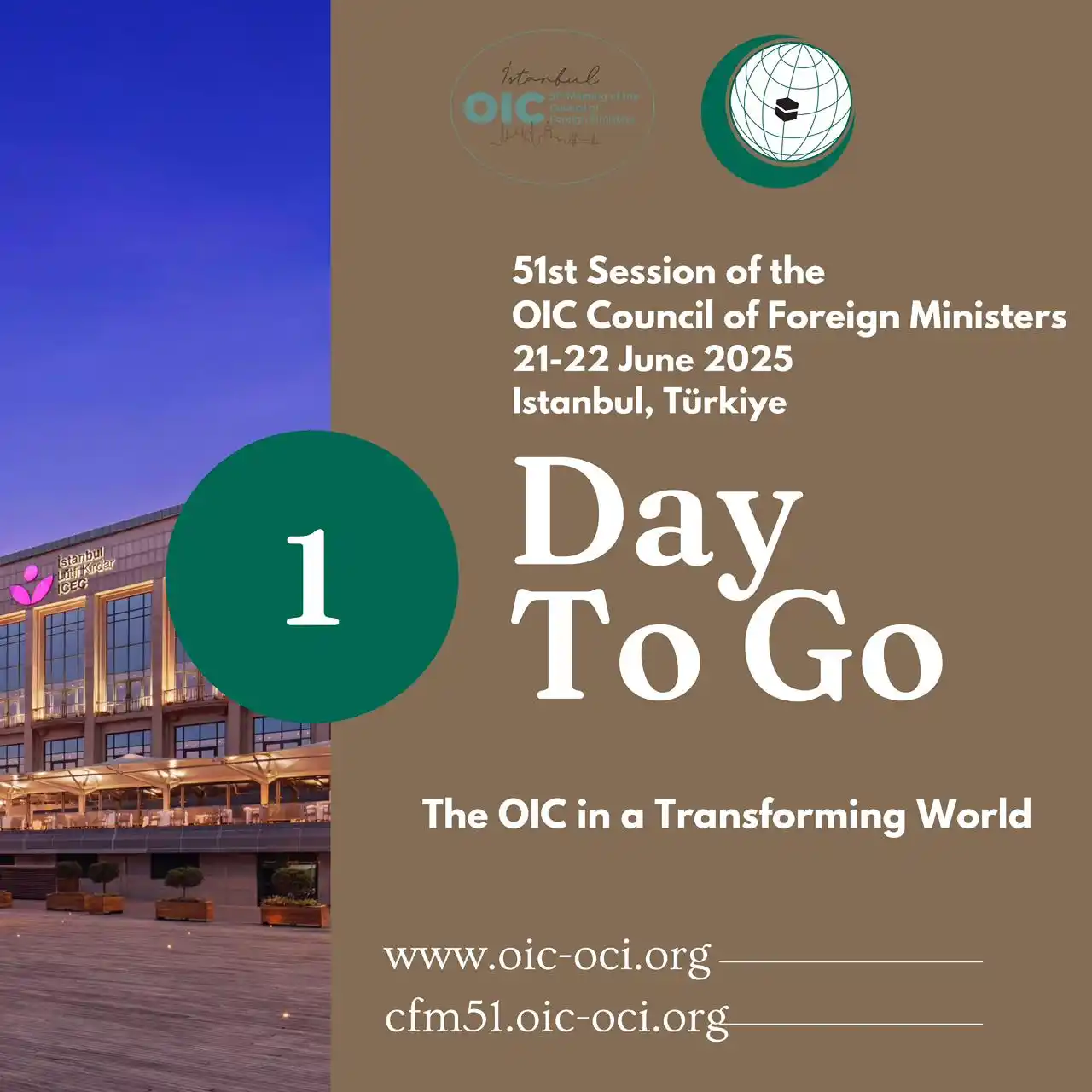 Image from OIC News (English): 1 day to go! OIC Member States' Foreign Ministers will unite in <a cla...